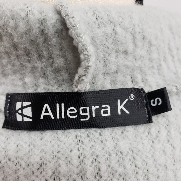 Allegra K V-Neck Waffle Knit Fleece Lined Top Sm - Picture 7 of 8